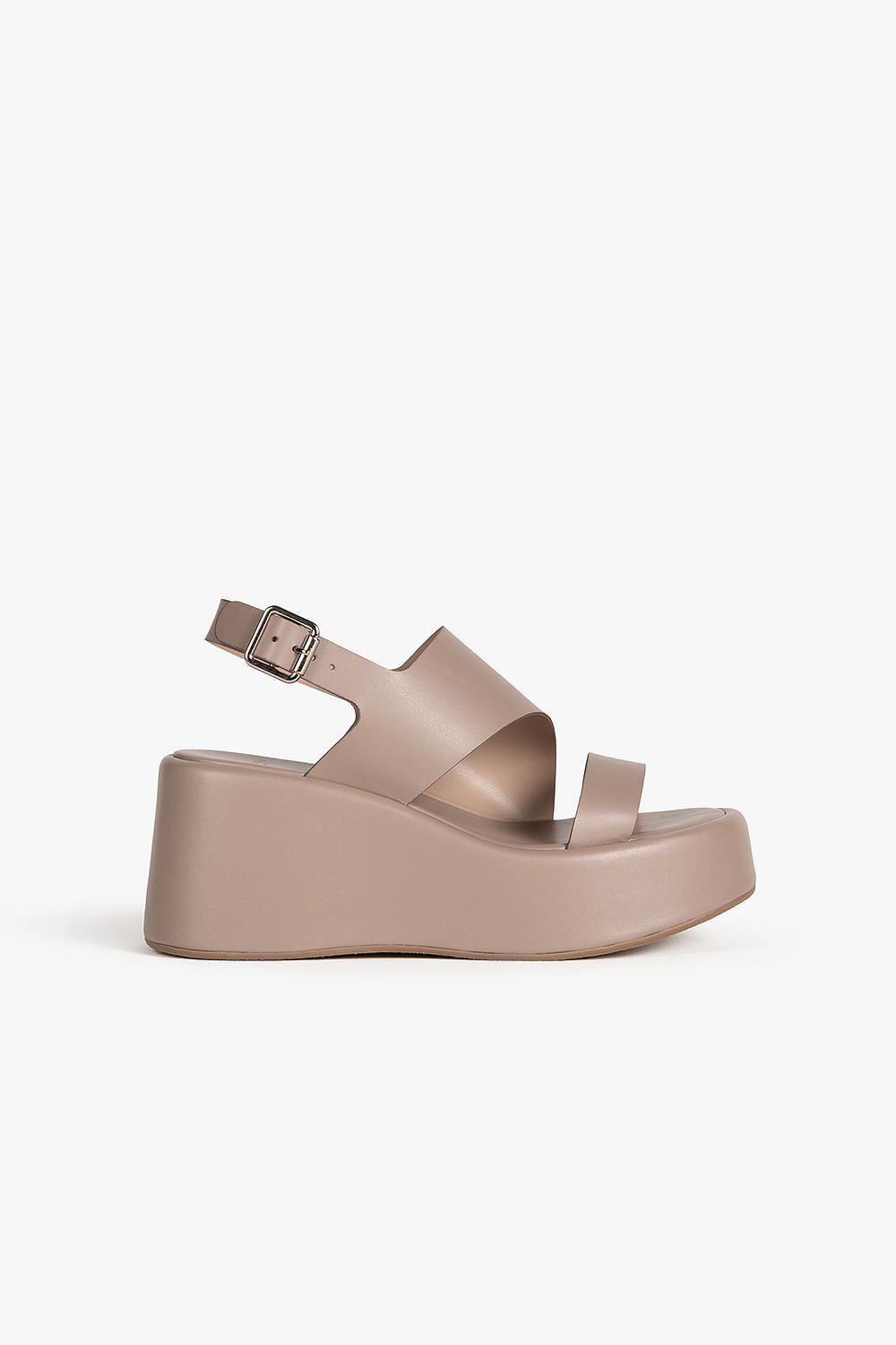 Sandália Feminina Anabela Mundial Clarise Cinza 1