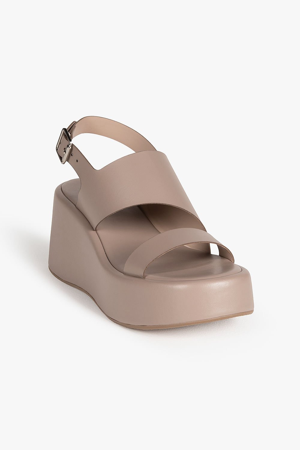 Sandália Feminina Anabela Mundial Clarise Cinza 5