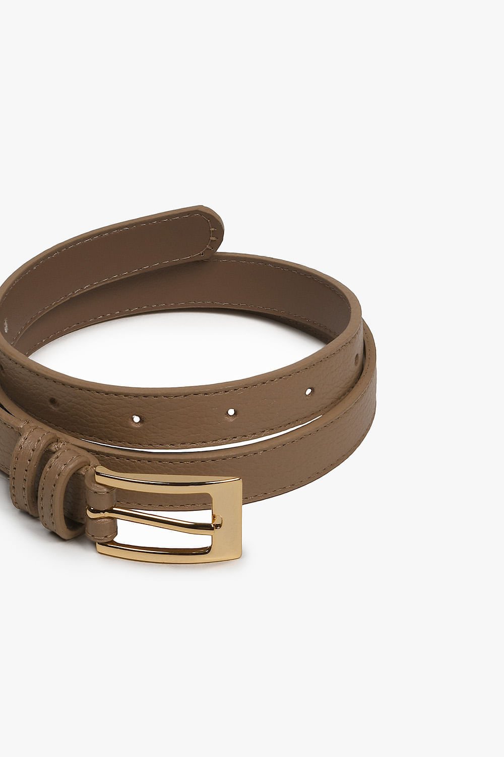 Cinto Feminino Passional Stylo De Couro Cintra Bege 2