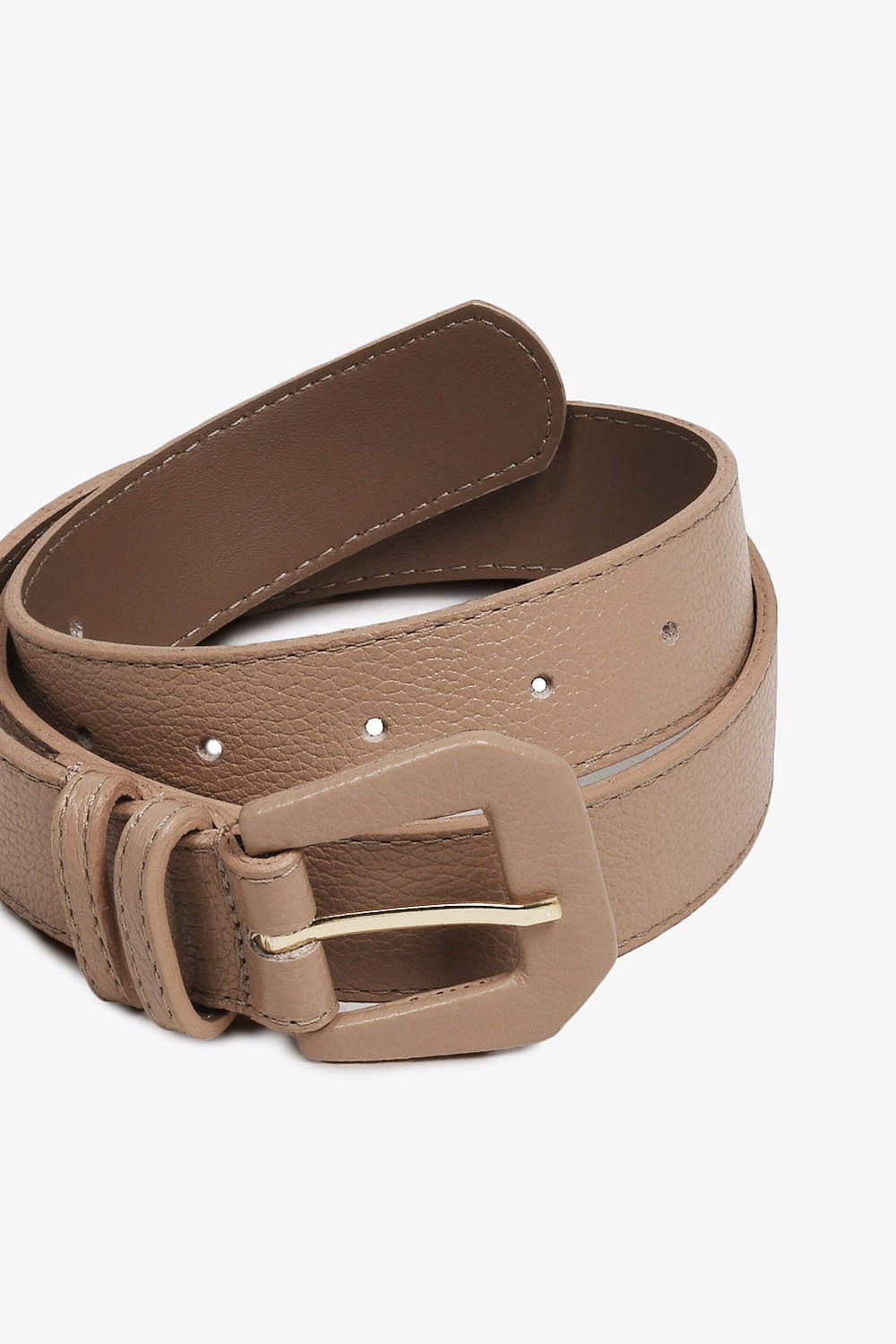 Cinto Feminino Passional Stylo De Couro Attre Bege 4