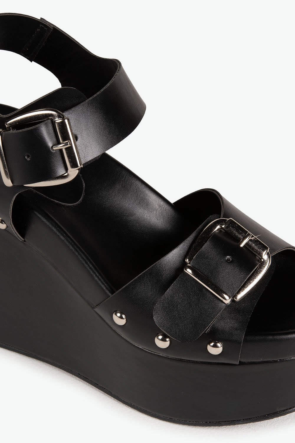 Sandália Feminina Anabela Mundial Elizie Preto 2