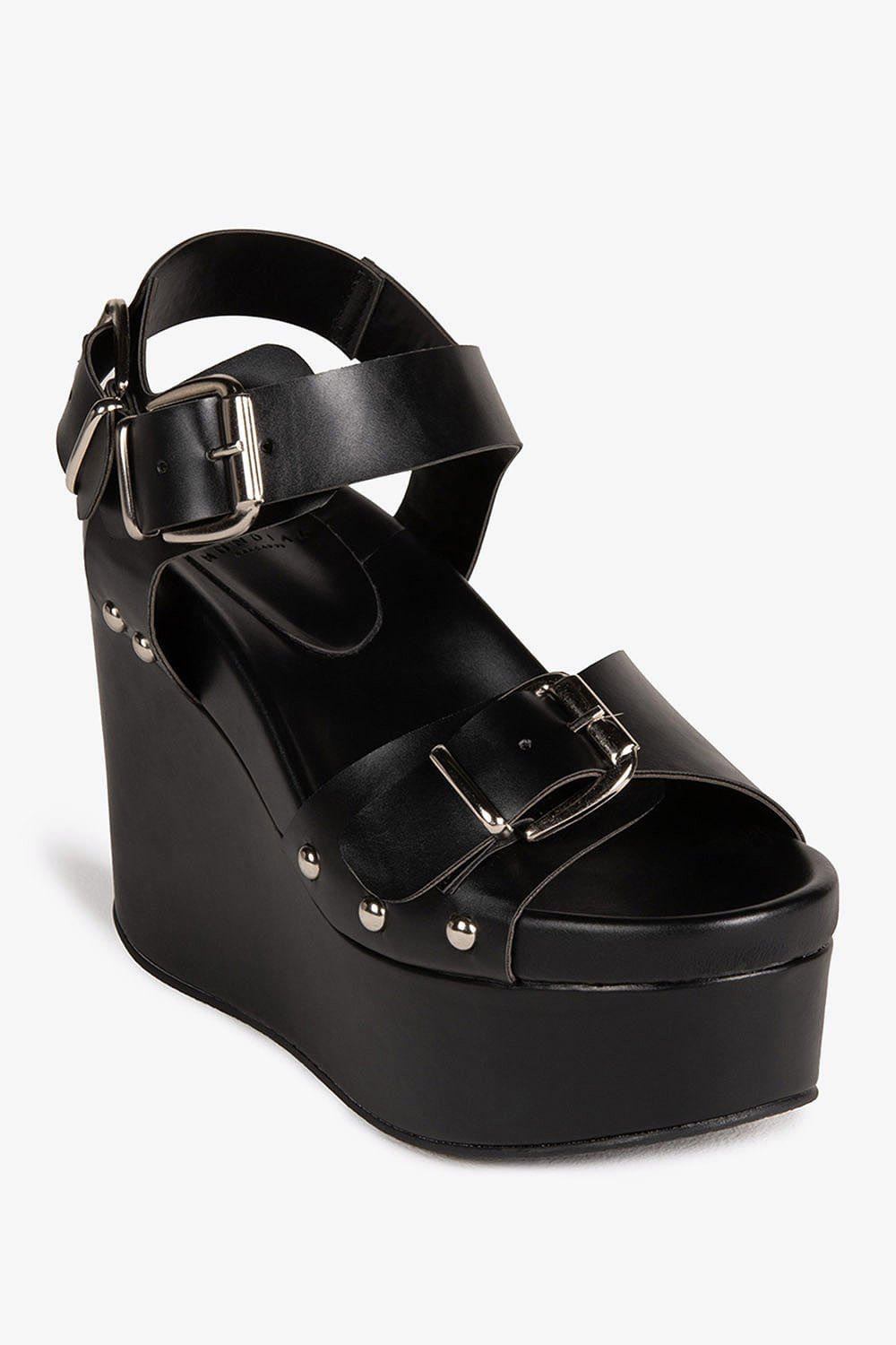 Sandália Feminina Anabela Mundial Elizie Preto 4