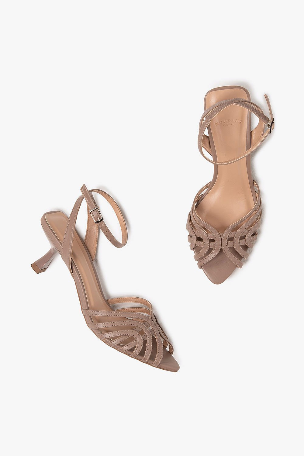 Sandália Feminina Salto Alto Mundial Larys Cinza 4