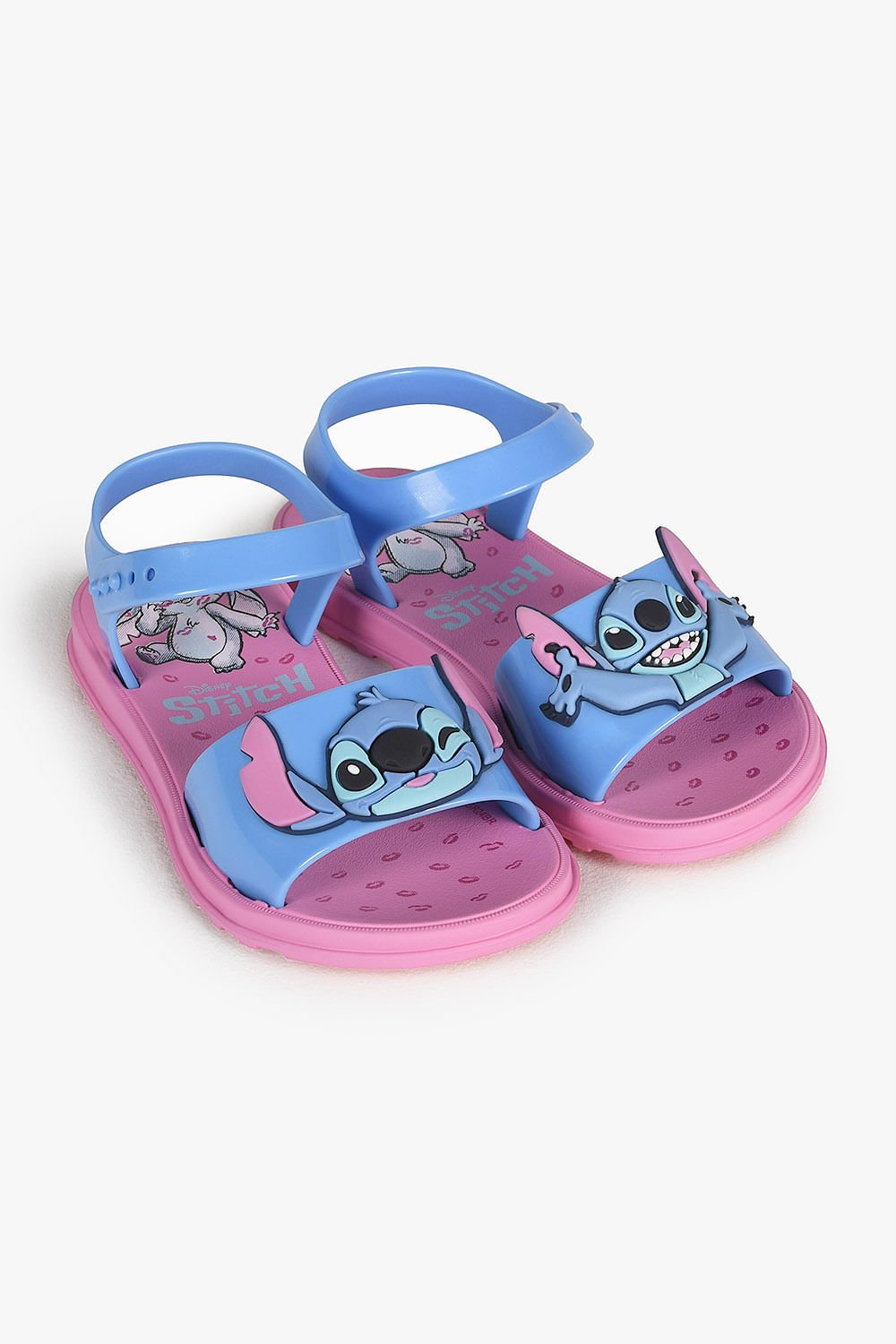Sandália Papete Infantil Grendene Lilo Stitch Azul 4