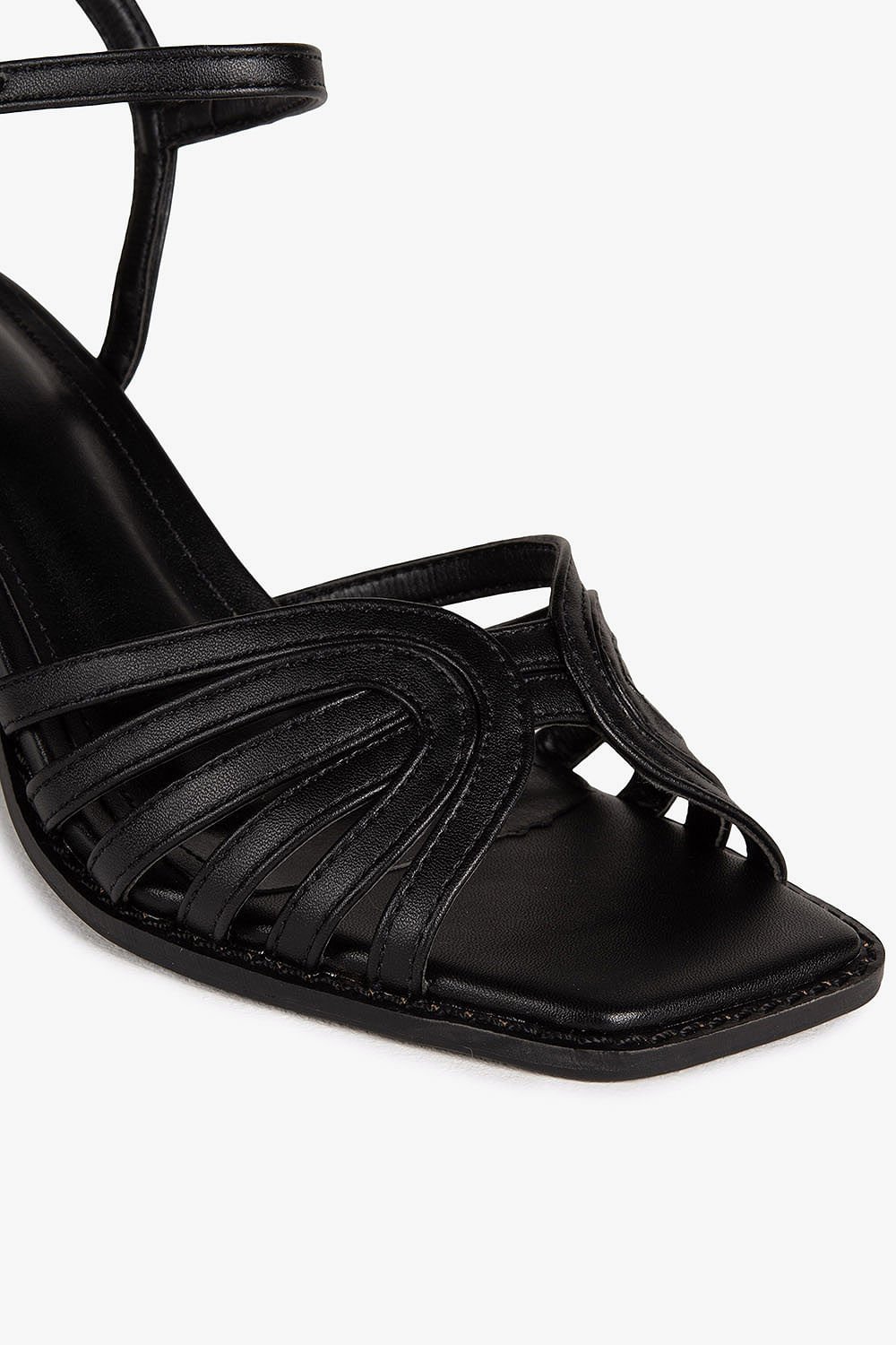 Sandália Feminina Salto Alto Mundial Green Preto 2