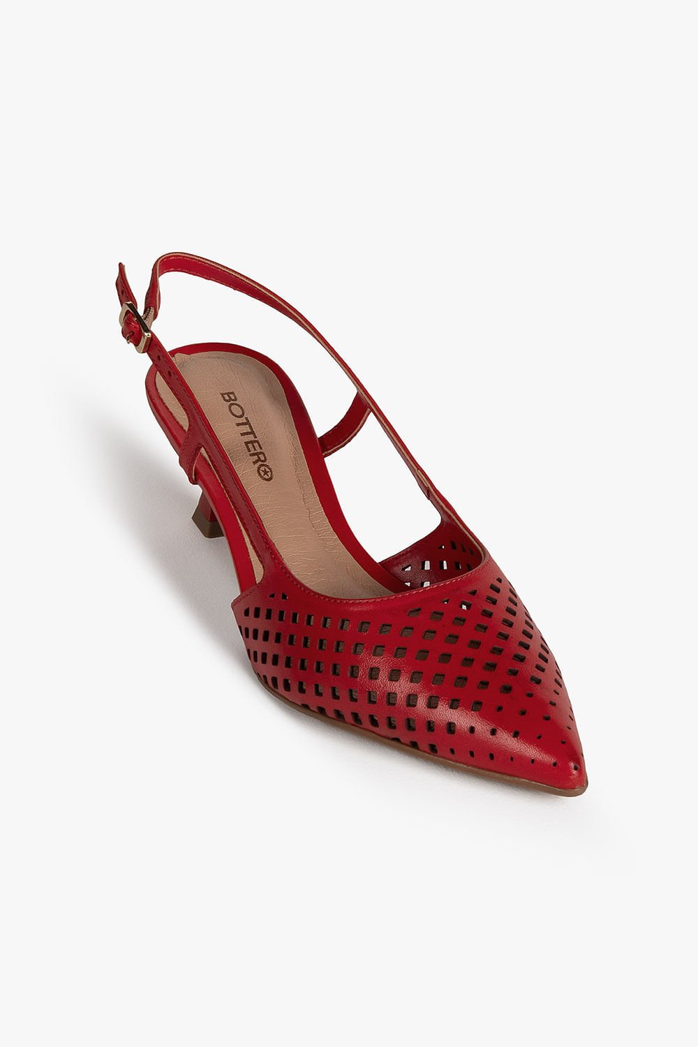 Scarpin Feminino Slingback Bottero Sibila Vermelho 2