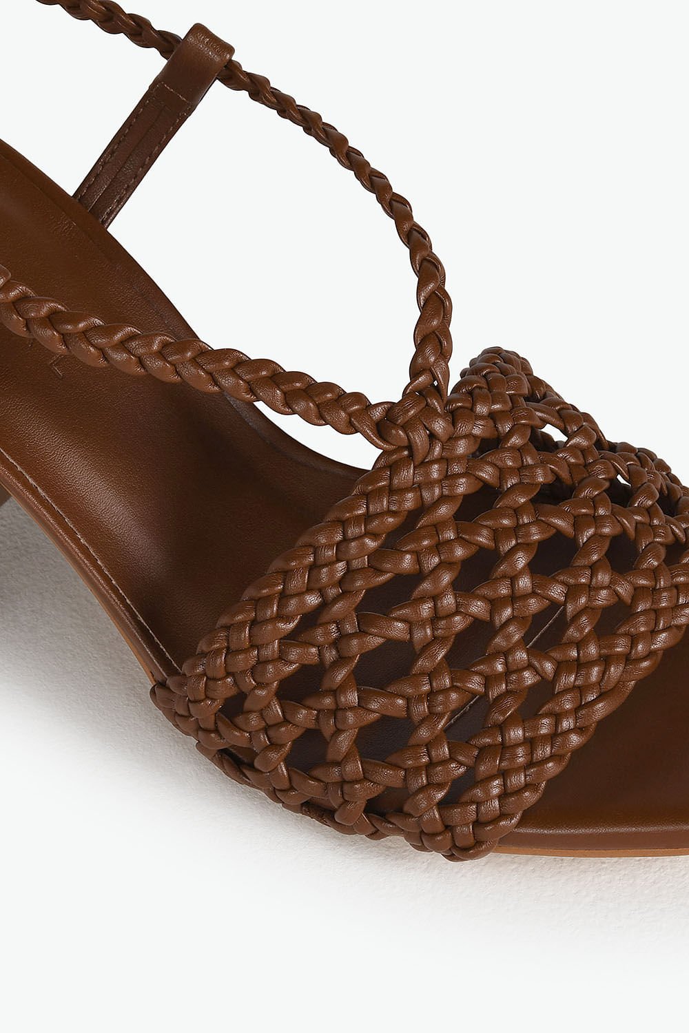 Sandália Feminina Salto Alto Mundial Laura Marrom 2