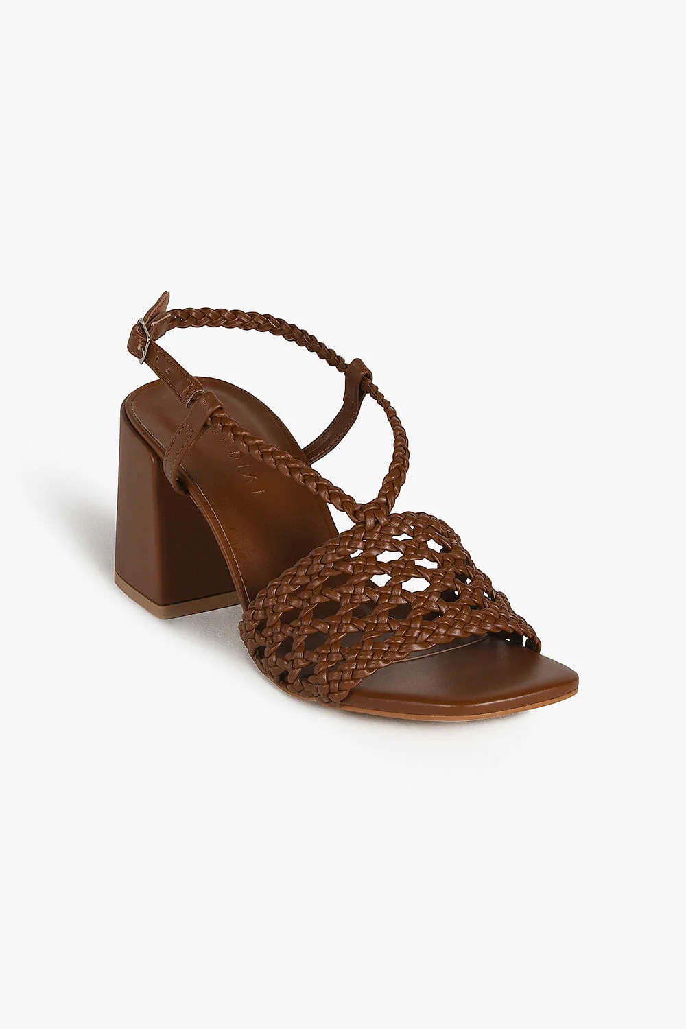 Sandália Feminina Salto Alto Mundial Laura Marrom 4