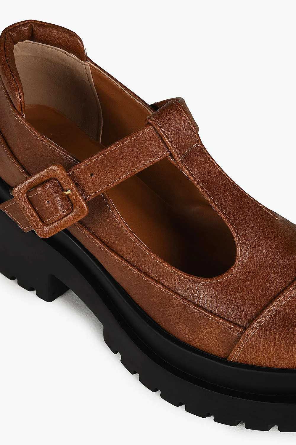 Sapato Feminino Tratorado Loafer Mundial Georgina Marrom 2