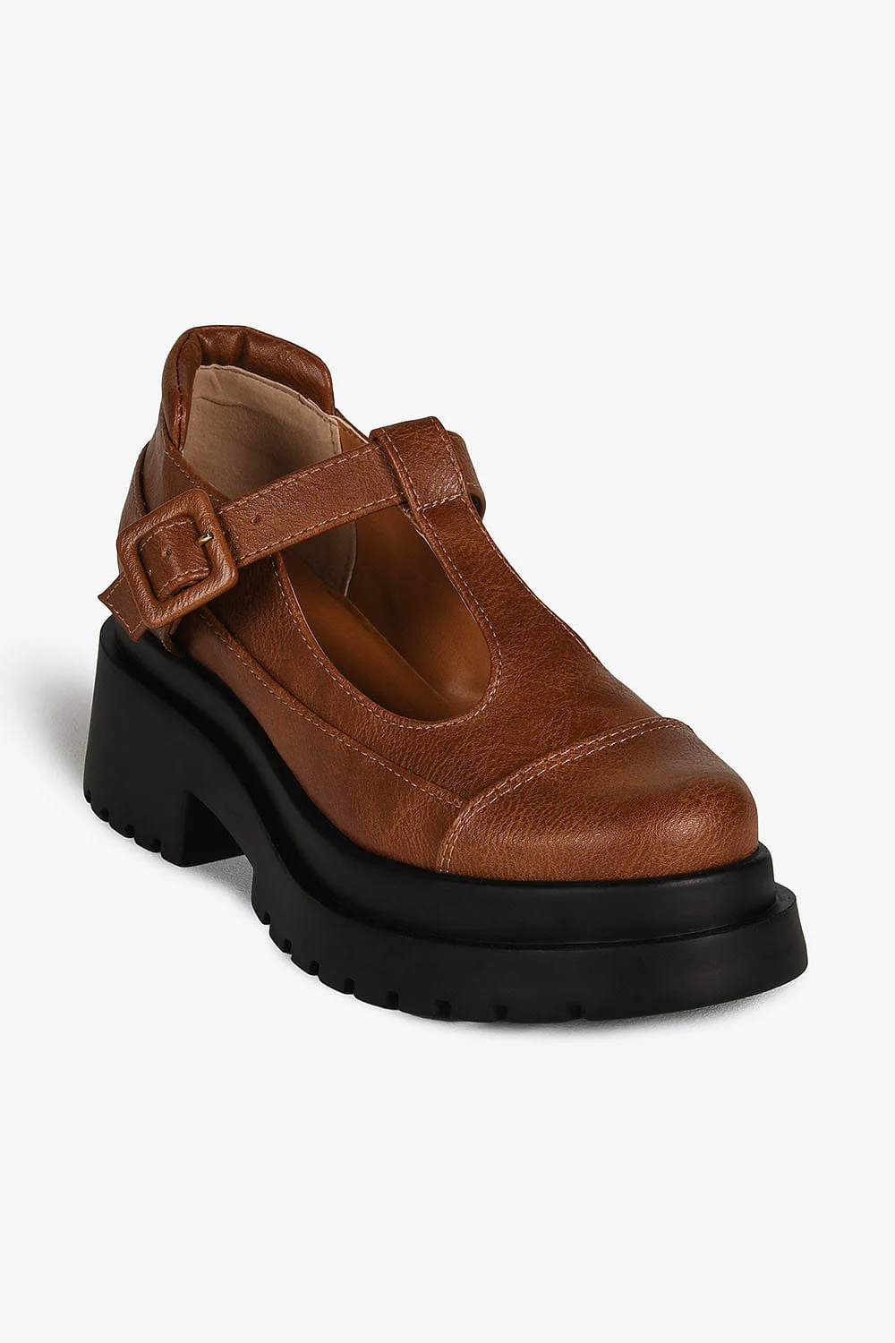 Sapato Feminino Tratorado Loafer Mundial Georgina Marrom 4