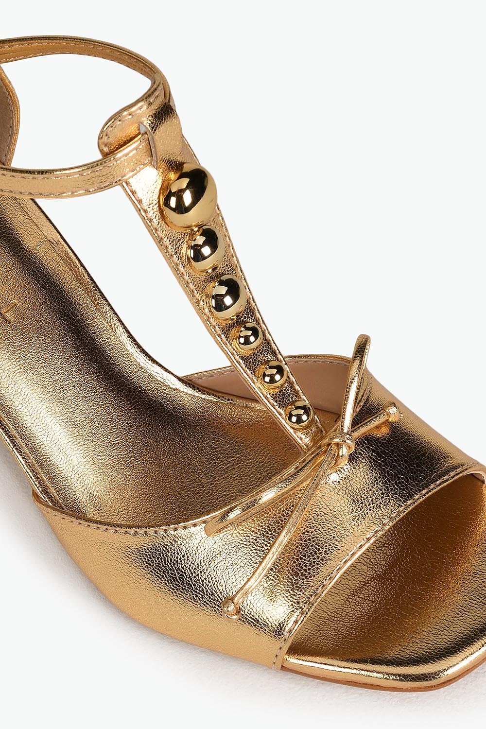 Sandália Feminina Peep Toe Mundial Luciele Dourado 2