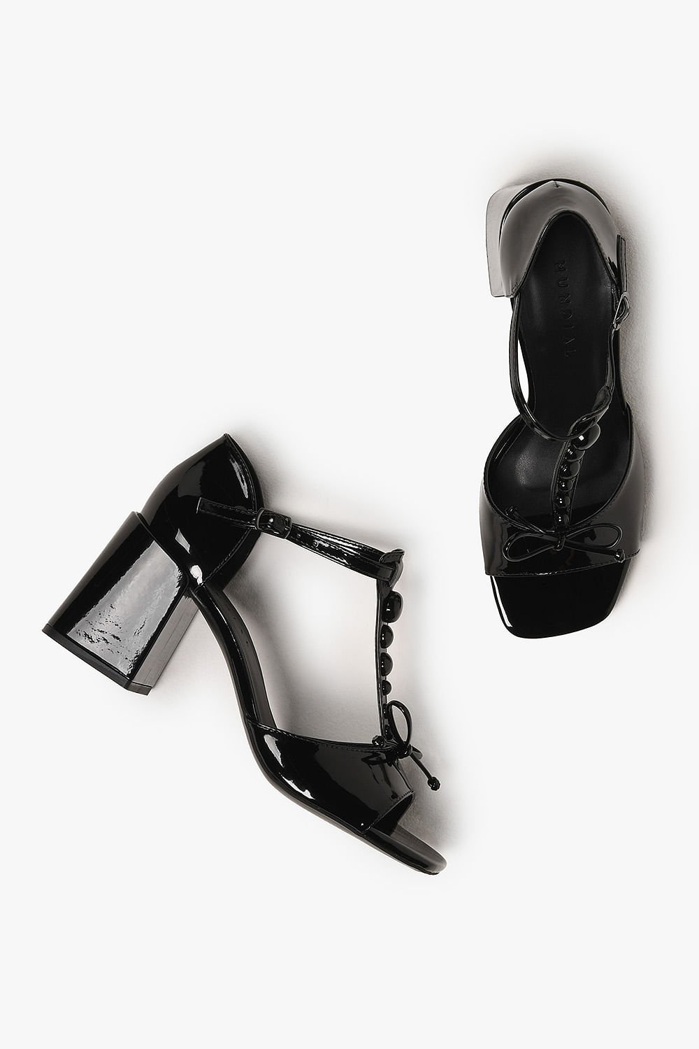 Sandália Feminina Peep Toe Mundial Luciele Preto 3