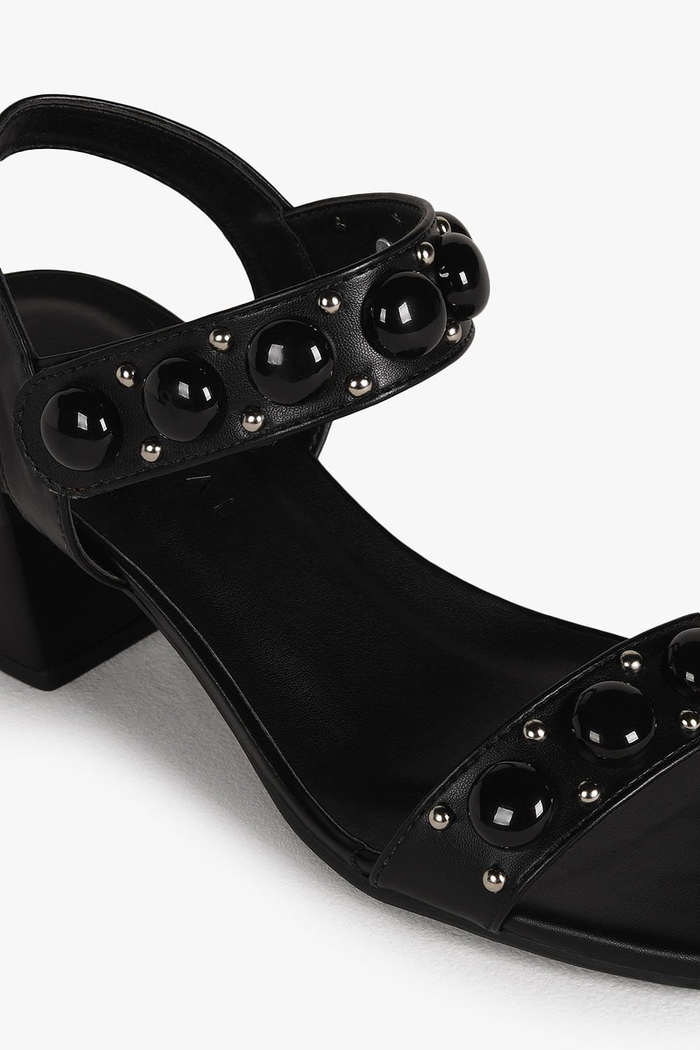 Sandália Feminina Salto Médio Mundial Kiera Preto 2