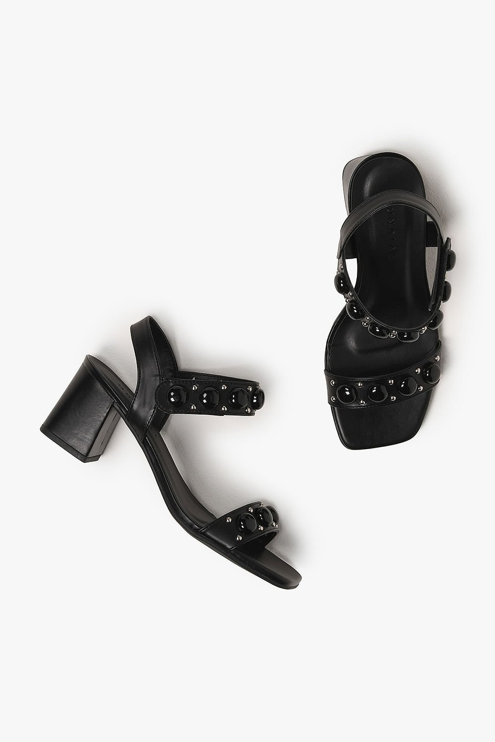 Sandália Feminina Salto Médio Mundial Kiera Preto 3