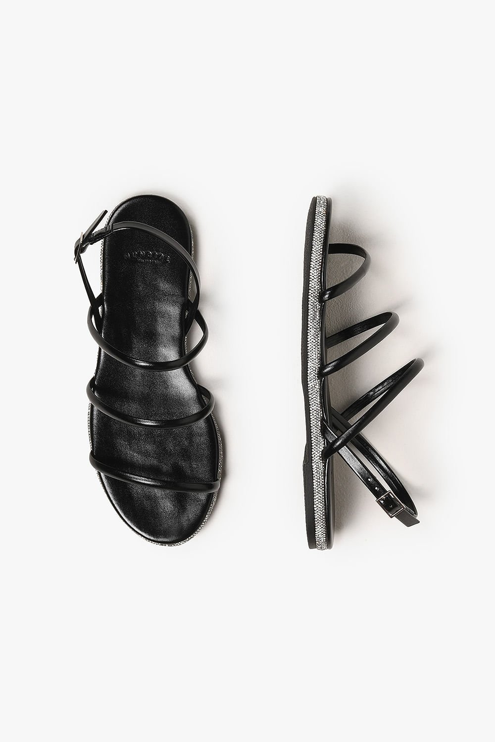 Sandália Feminina Rasteira Mundial Lispector Preto 3