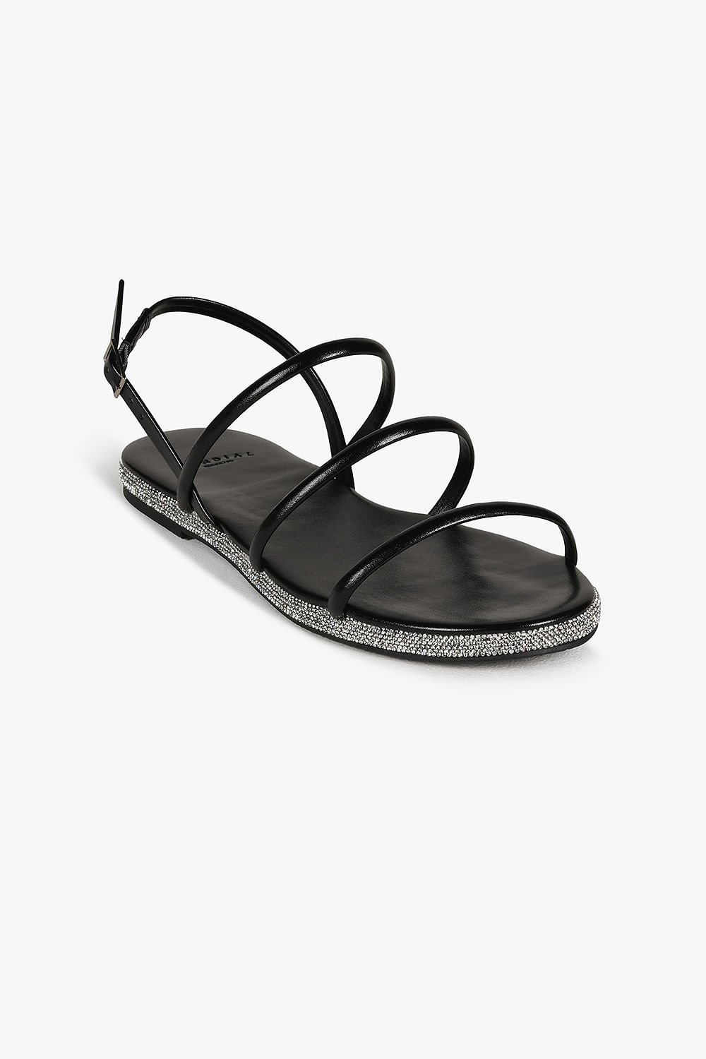 Sandália Feminina Rasteira Mundial Lispector Preto 4