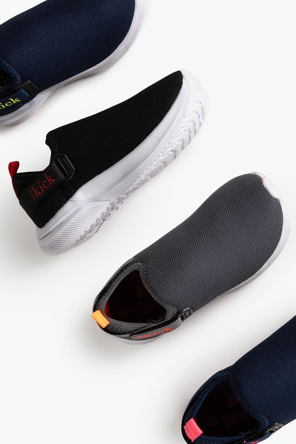 Tênis Infantil Slip On Side Kick Webtron Cinza 4