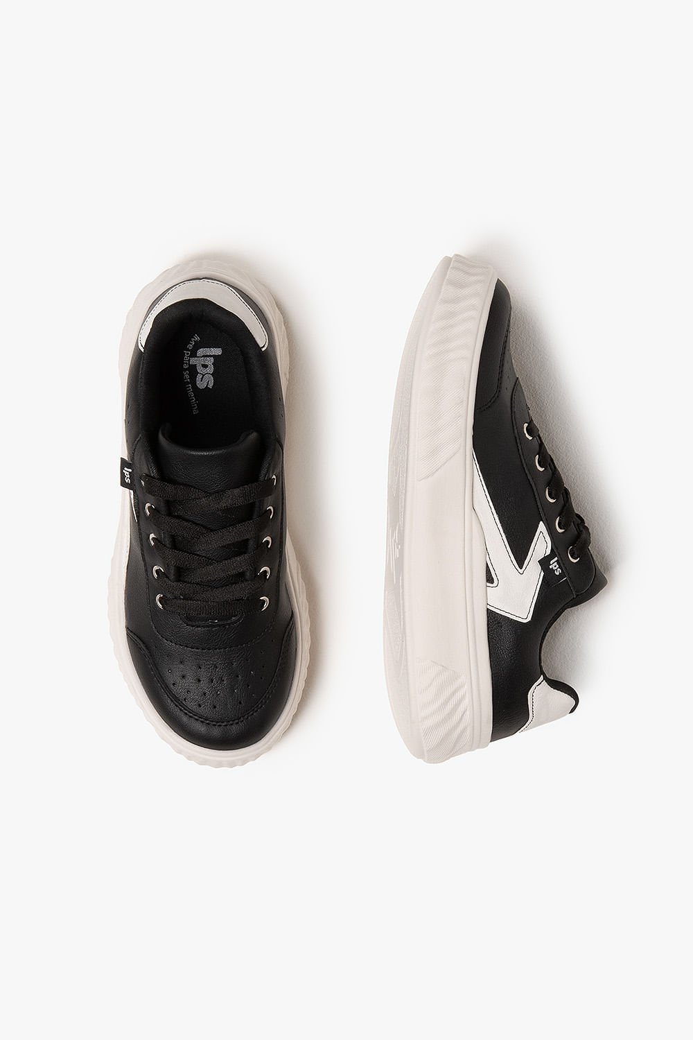 Tênis Casual Infantil Lps World Colors June Preto 3