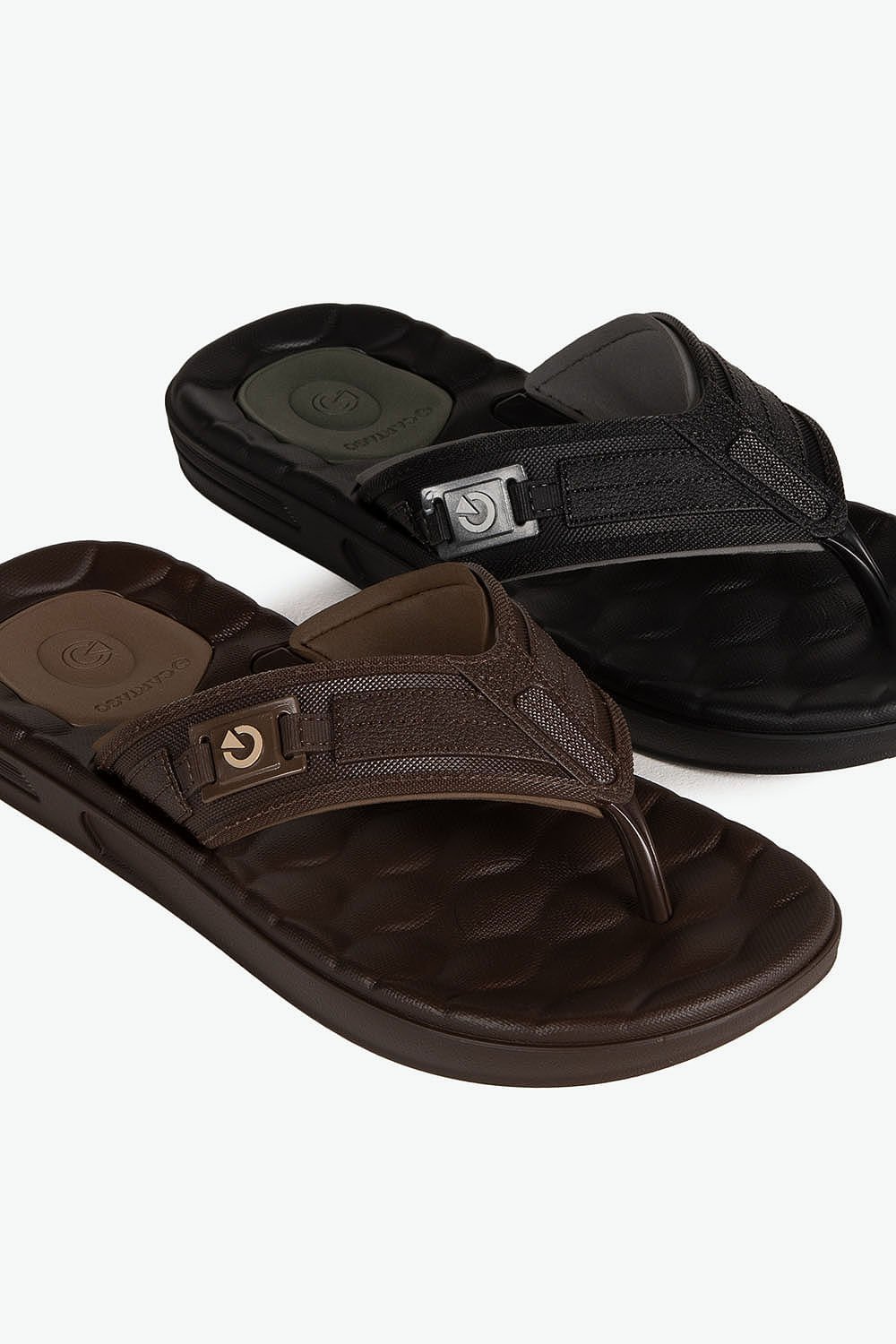 Chinelo Cartago Egeu III Dedo Masculino Marrom 2