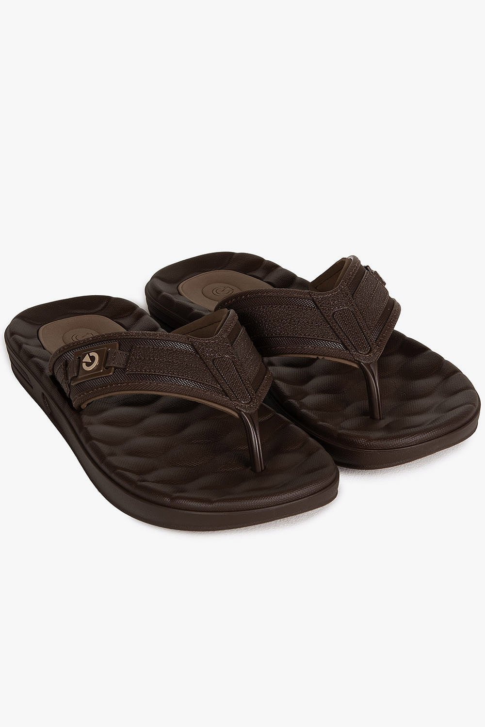 Chinelo Cartago Egeu III Dedo Masculino Marrom 4