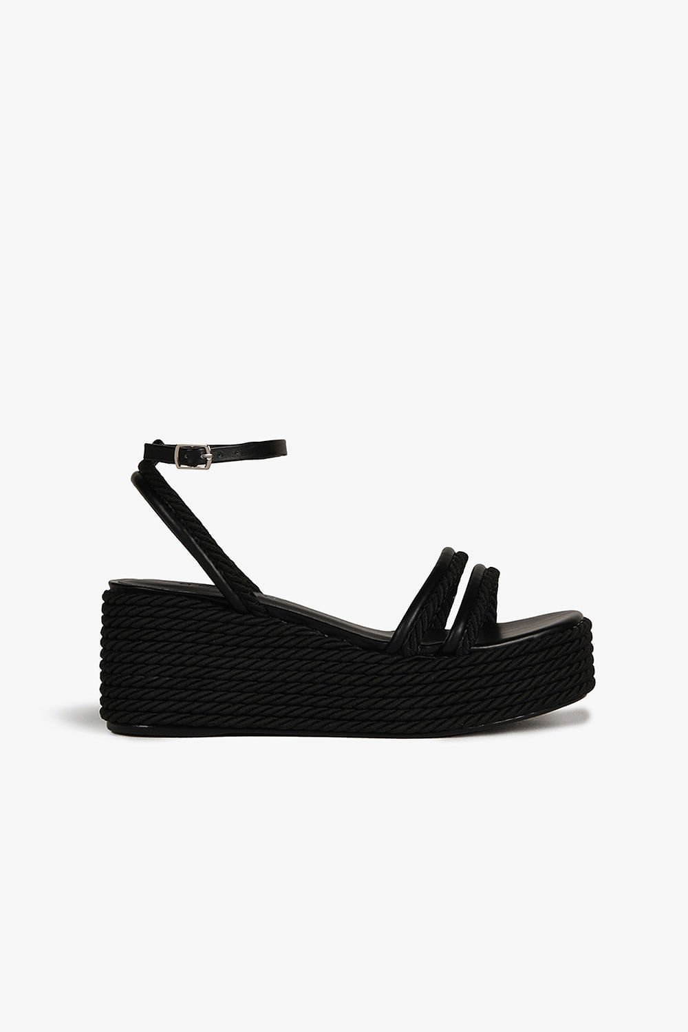 Sandália Feminina Plataforma Mundial Joan Preto 1