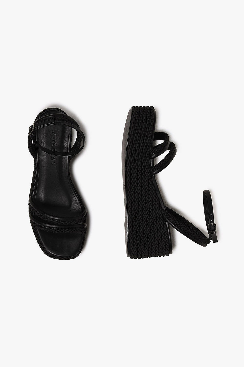 Sandália Feminina Plataforma Mundial Joan Preto 3