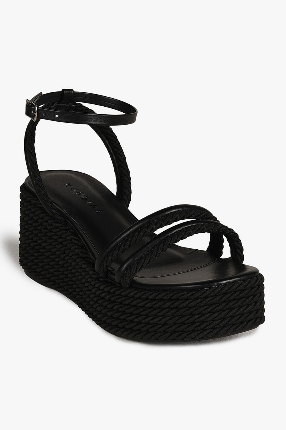 Sandália Feminina Plataforma Mundial Joan Preto 4