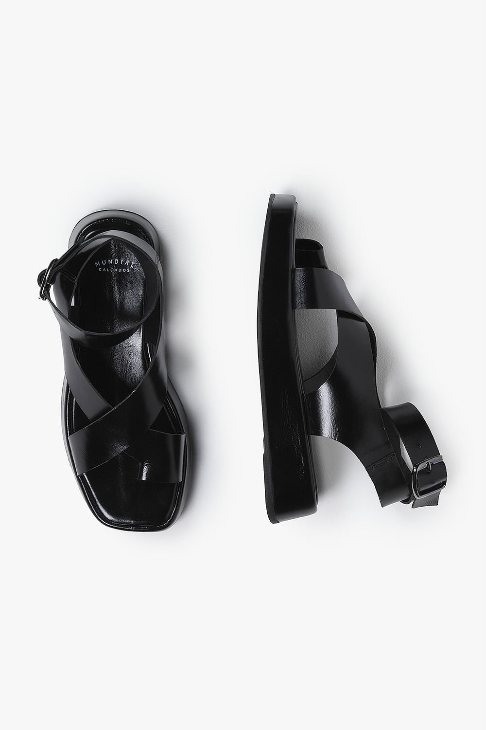 Sandália Feminina Flatform Mundial Marlowe Preto 3