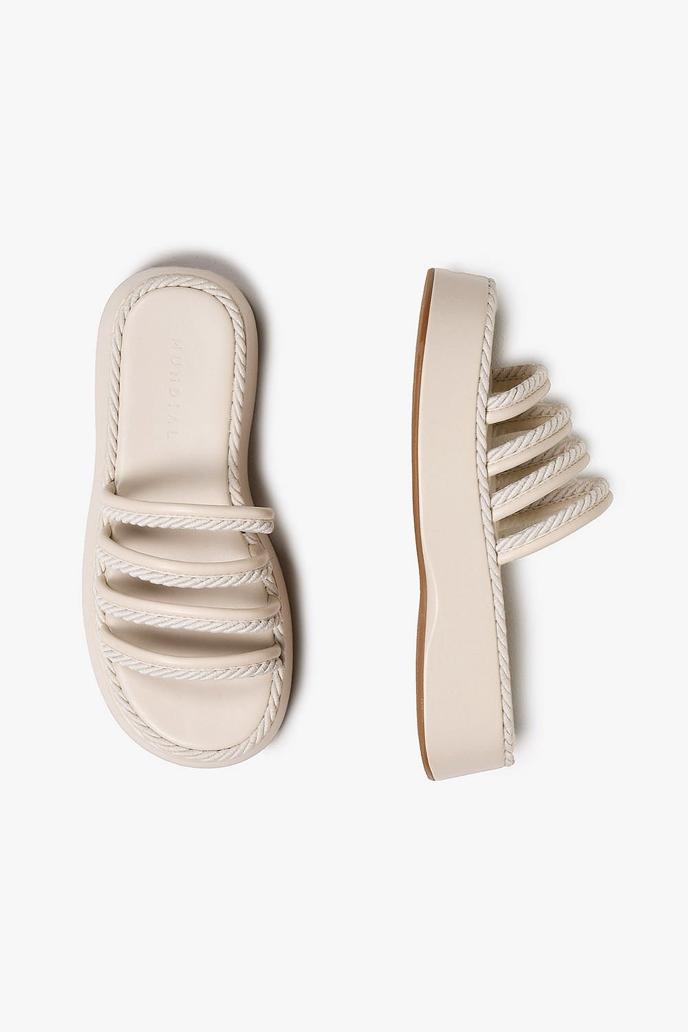 Tamanco Feminina Flatform Mundial Cirlei Branco 3