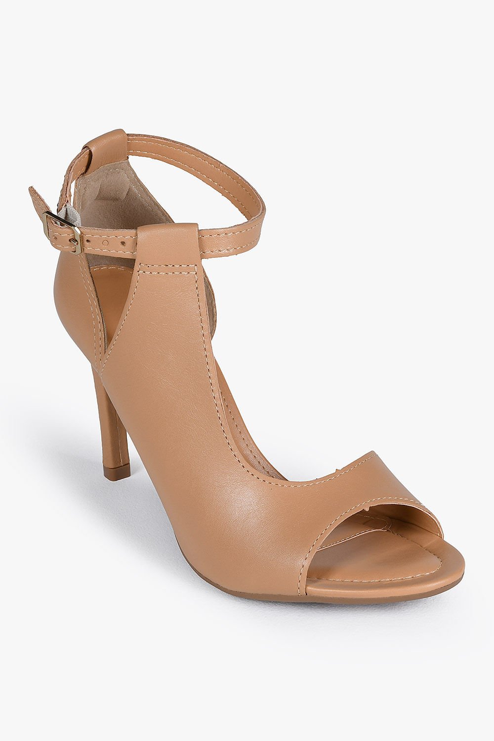 Sandália Feminina Salto Alto Dakota Rosie Bege 4