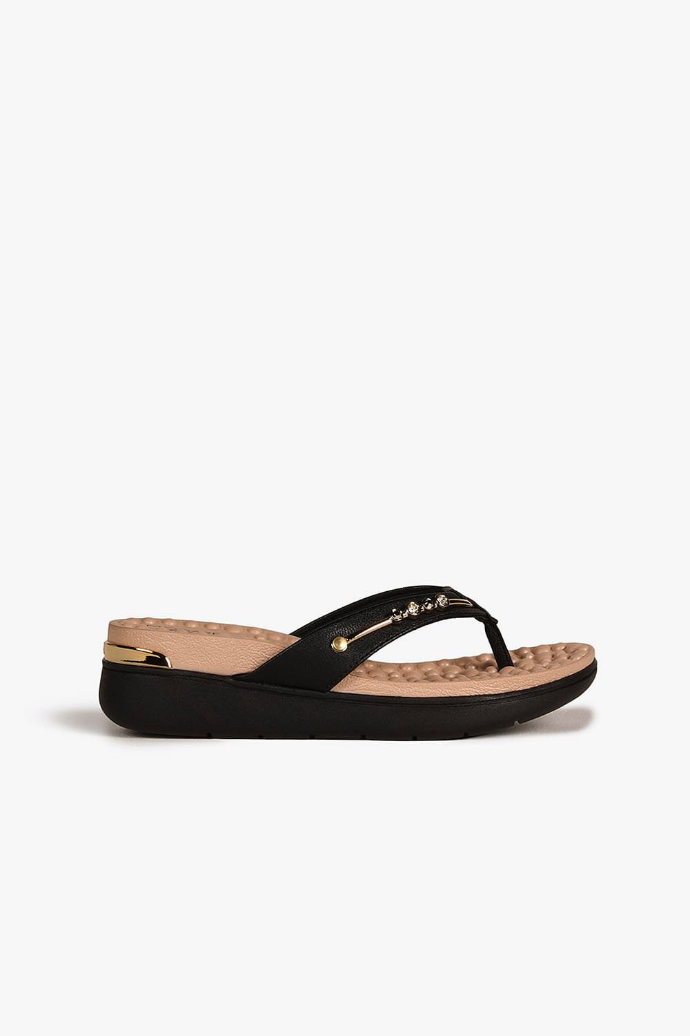Conforto Feminino Salto Baixo Modare Damascena Preto 1