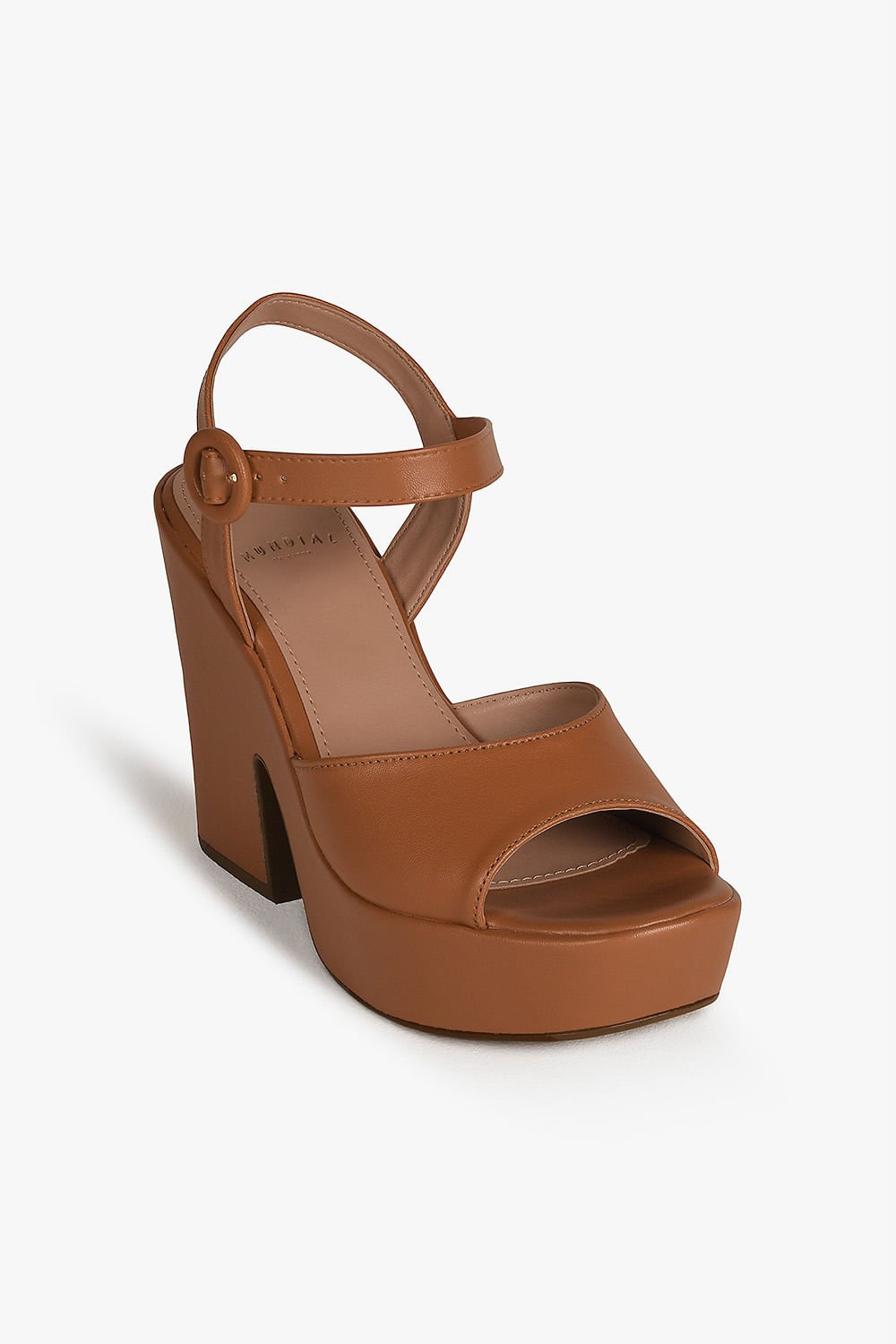 Sandália Feminina Meia-Pata Mundial Myrella Marrom 2