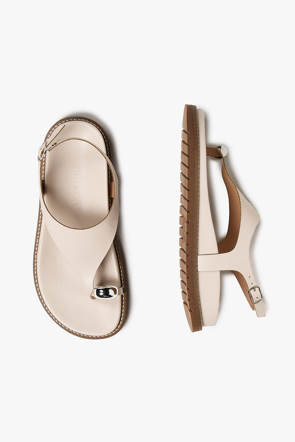 Sandália Feminina Papete Mundial Cilene Branco 3