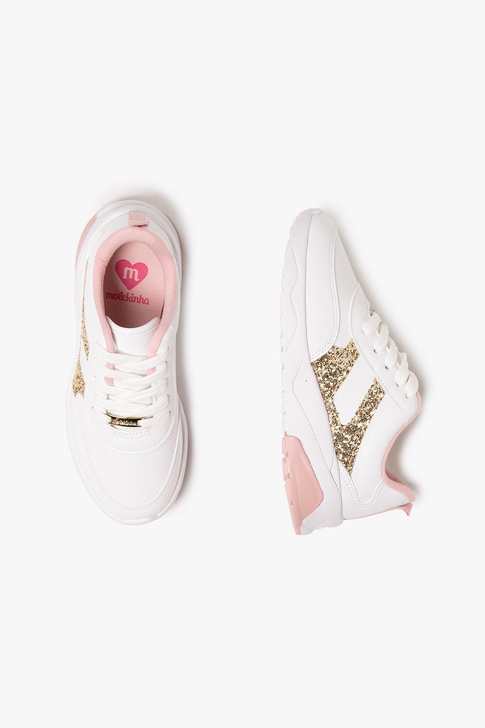 Tênis Casual Infantil Molekinha Fany Branco 3