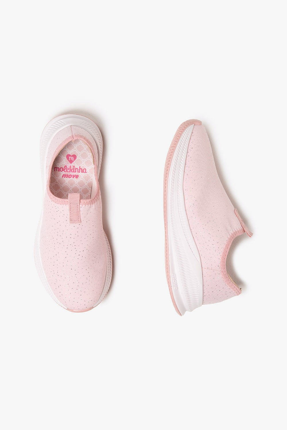 Tênis Infantil Slip On Molekinha Teca Rosa 3