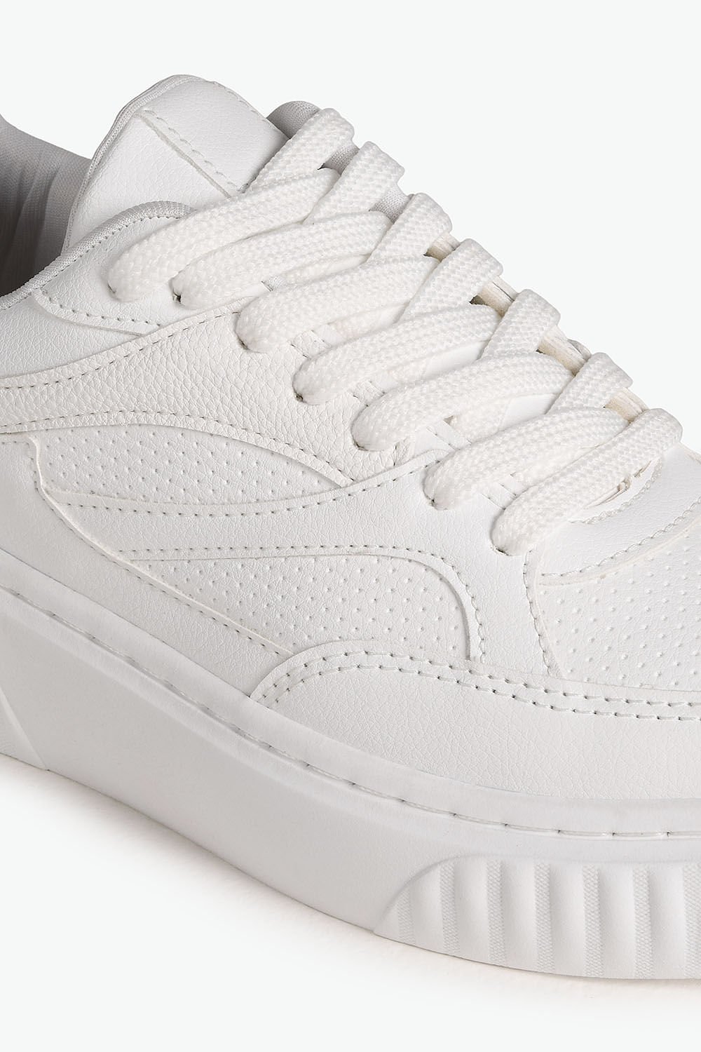 Tênis Feminino Plataforma Mundial Ilsa Branco 2