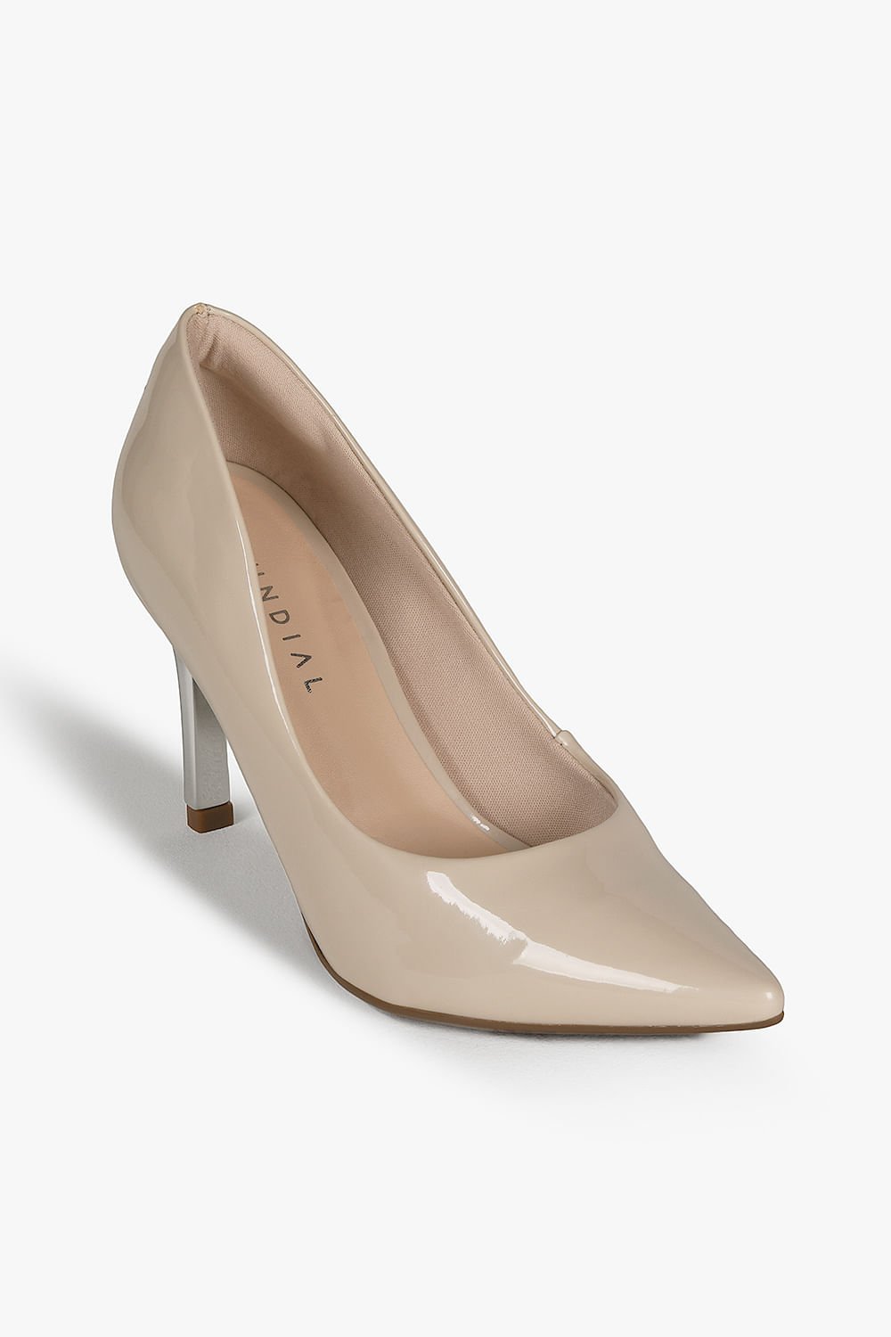 Scarpin Feminino Salto Alto Mundial Kirsten Bege 2