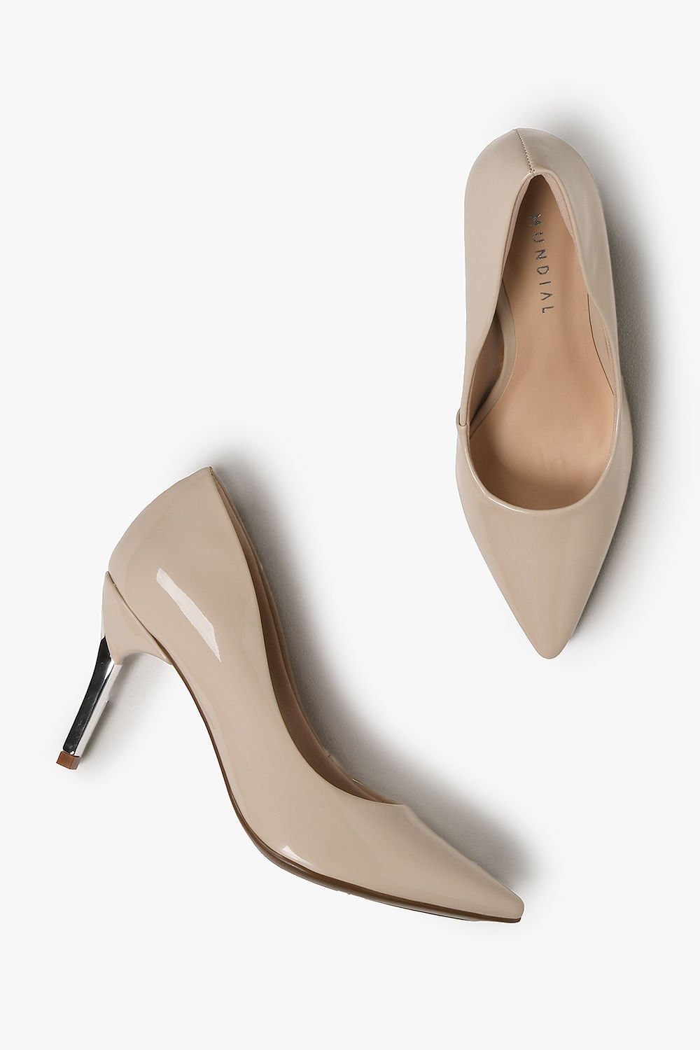 Scarpin Feminino Salto Alto Mundial Kirsten Bege 3
