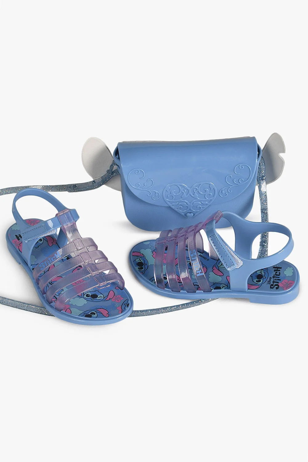 Sandália Infantil Grendene Stitch Clutch Bag Azul 5