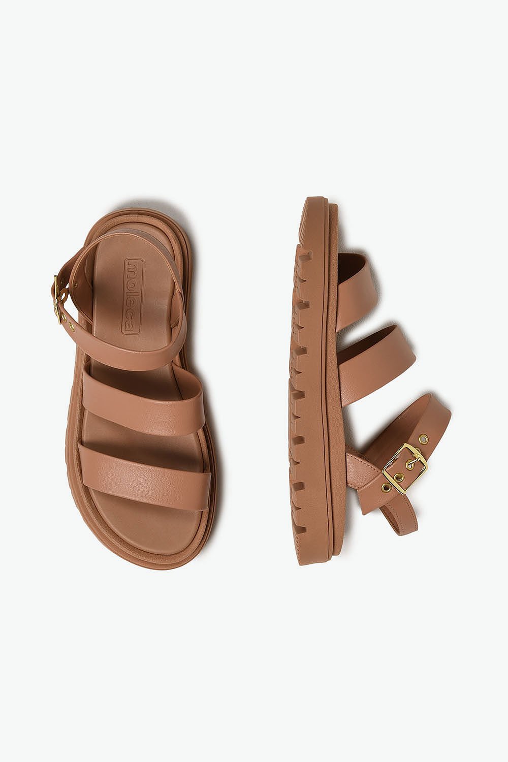 Sandália Feminina Papete Moleca Marisa Bege 3