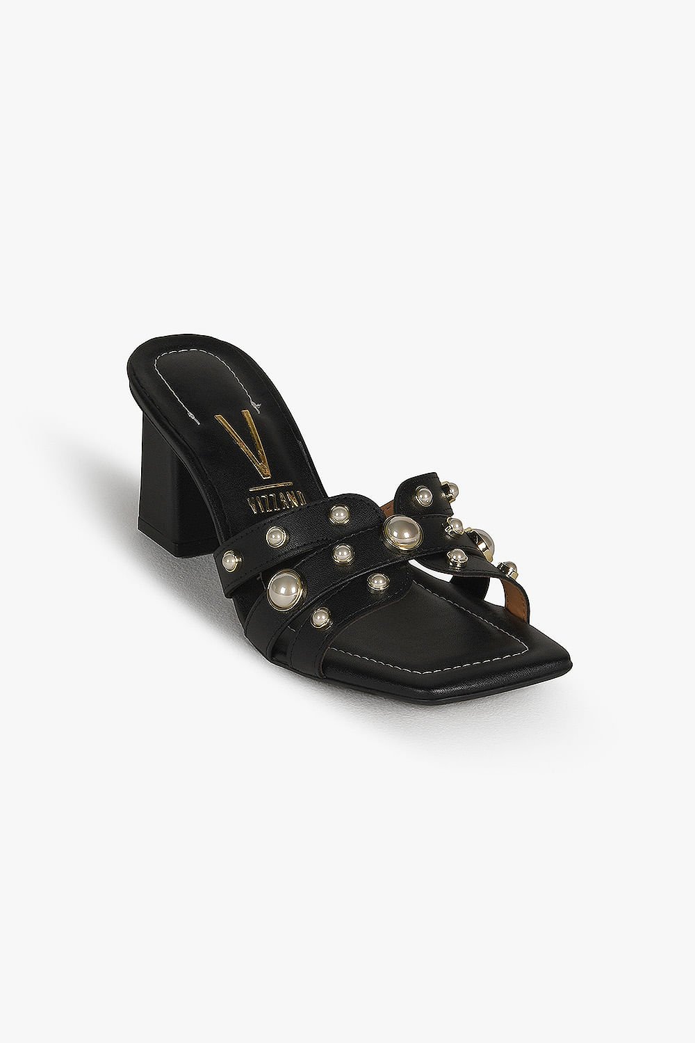 Tamanco Feminino Salto Alto Vizzano Dijamila Preto 2
