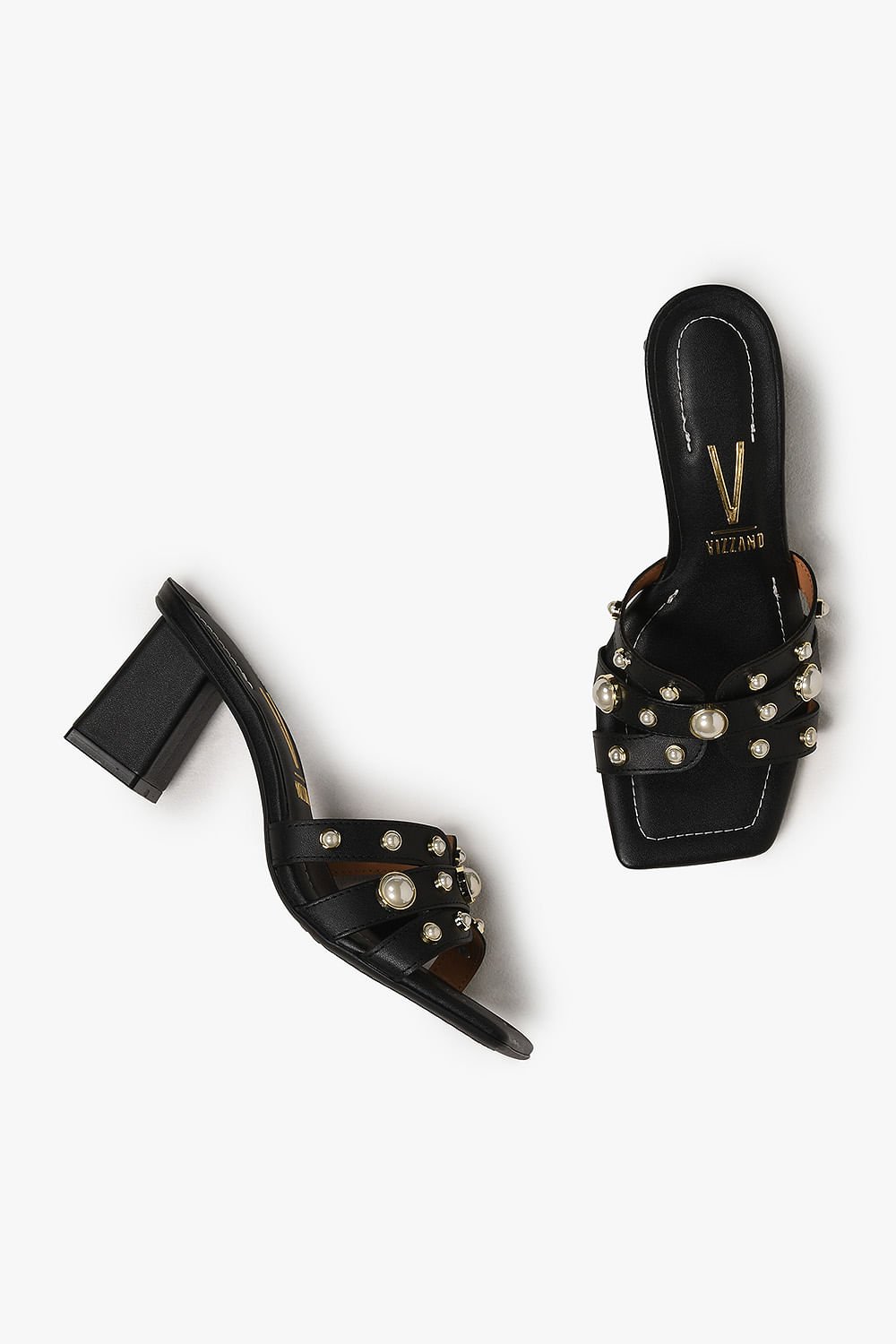 Tamanco Feminino Salto Alto Vizzano Dijamila Preto 3