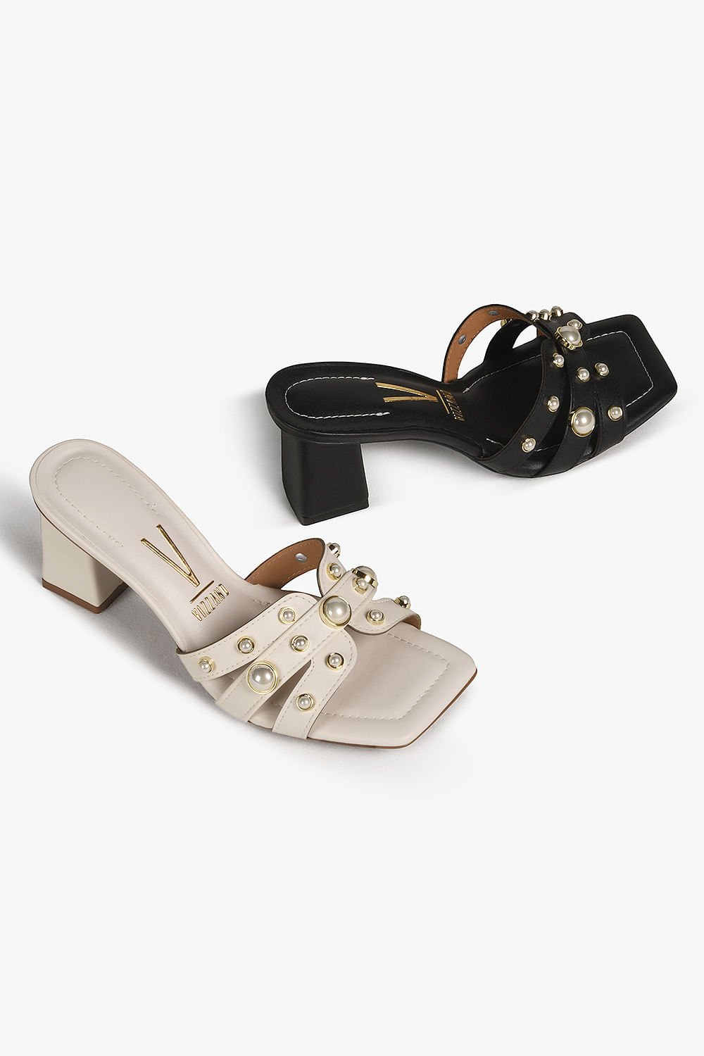 Tamanco Feminino Salto Alto Vizzano Dijamila Preto 4