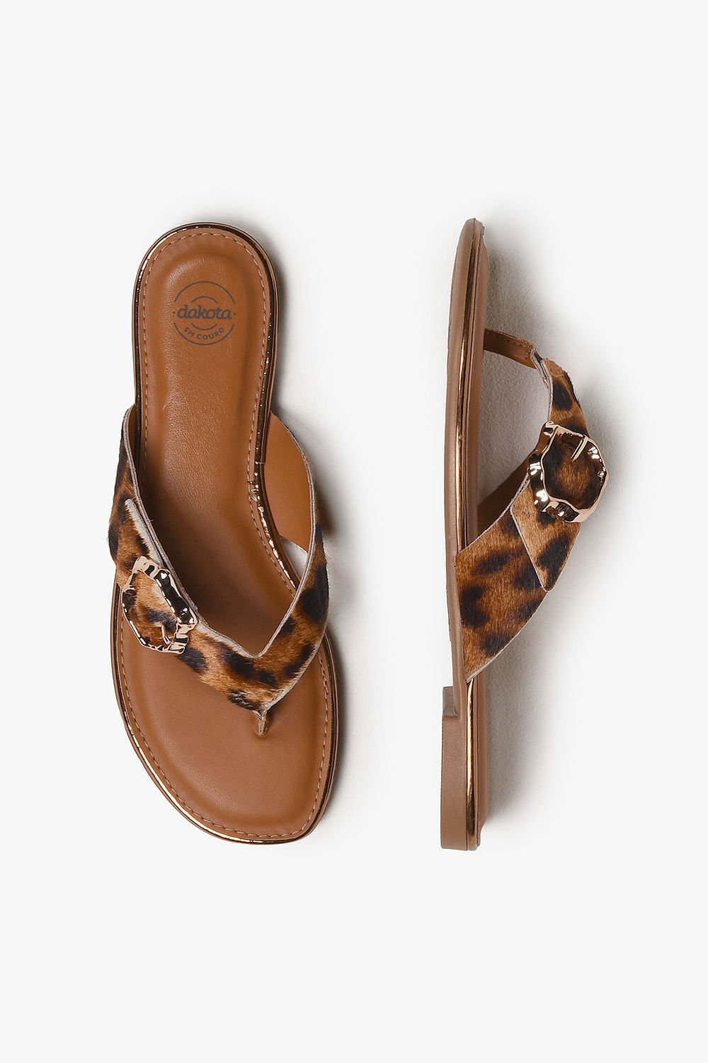 Rasteira Feminina Dakota Nayanna Animal Print 3