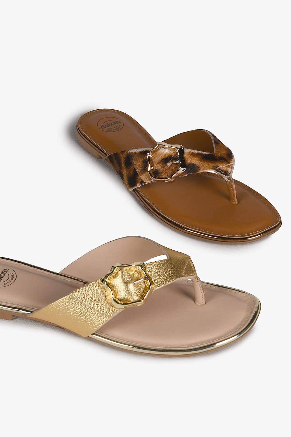 Rasteira Feminina Dakota Nayanna Animal Print 2