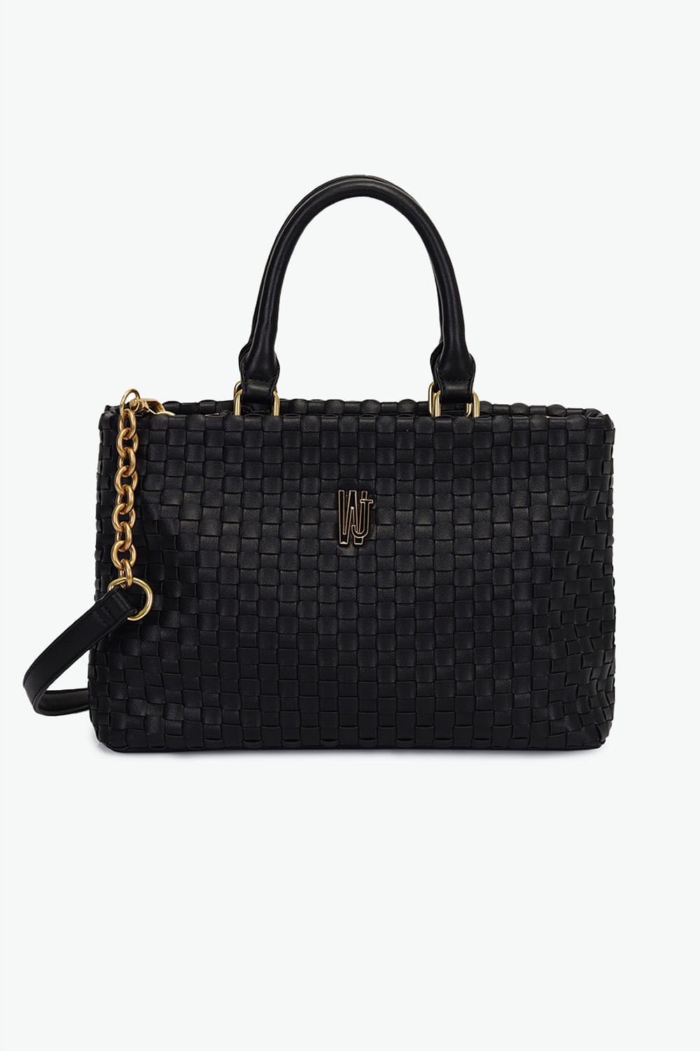Bolsa Média Satchel Feminina Wj Melanie Preto 1