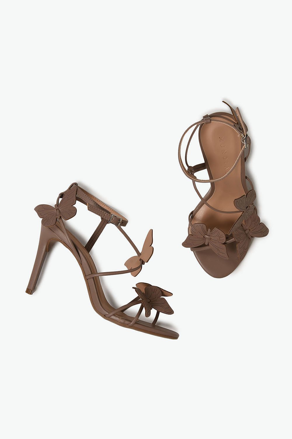 Sandália Feminina Salto Alto Mundial Ramile Marrom 3