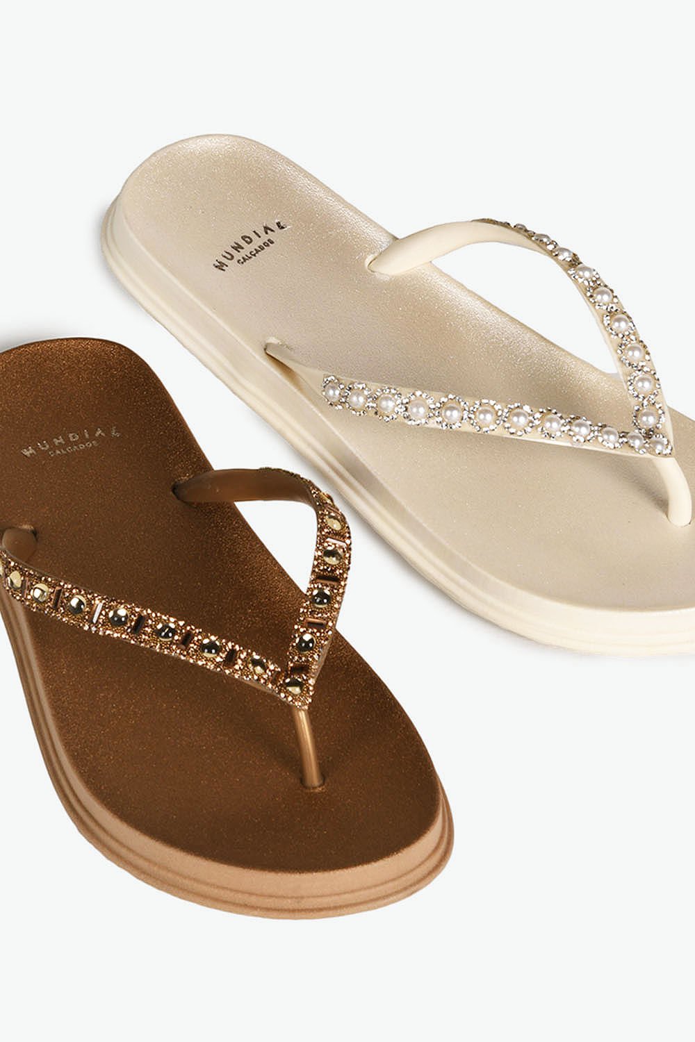 Chinelo Feminino Mundial Heliza Branco 4