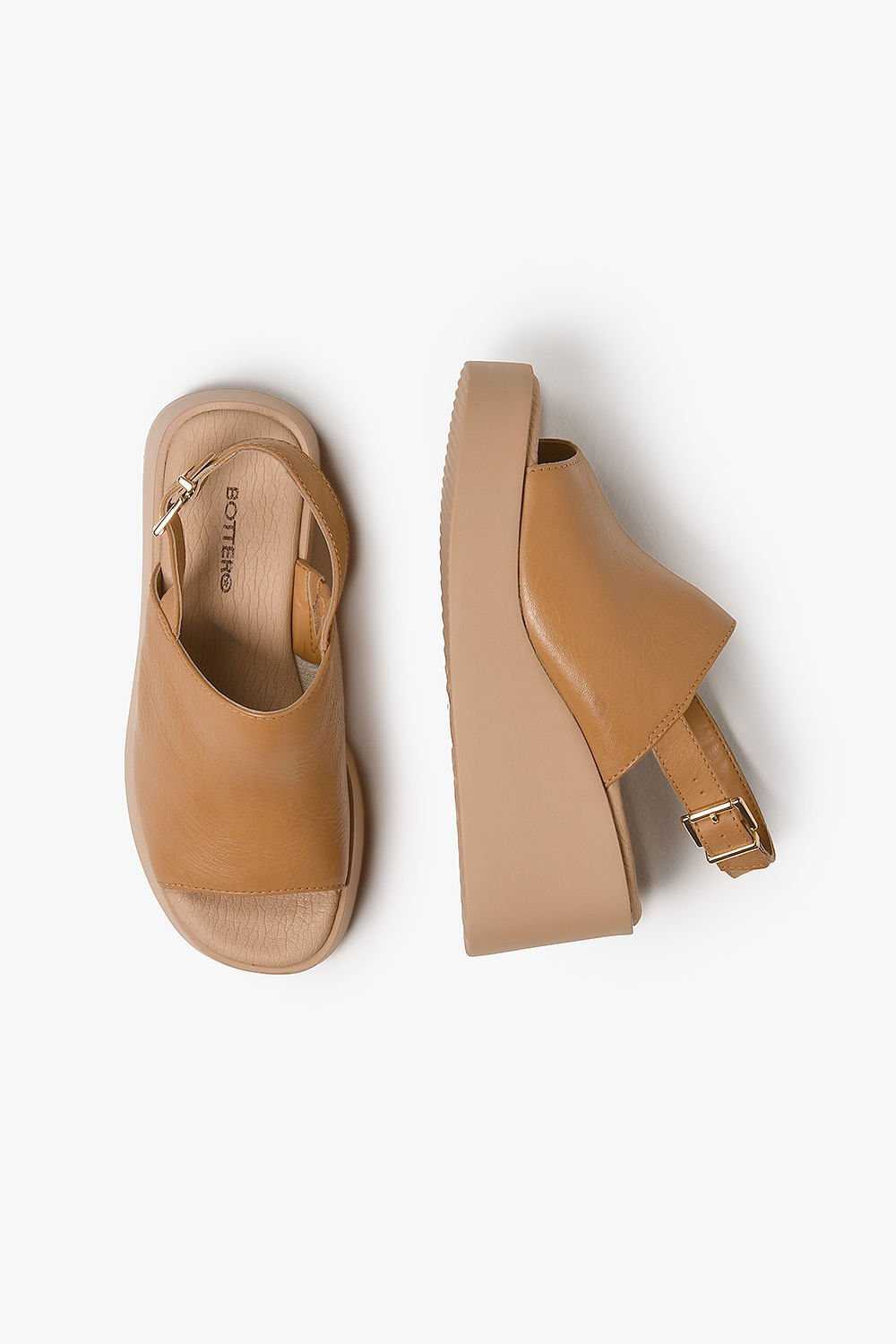 Sandália Feminina Anabela Bottero Vini Bege 3