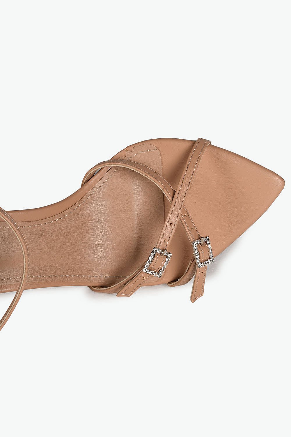 Sandália Feminina Salto Alto Mundial Maite Bege 4